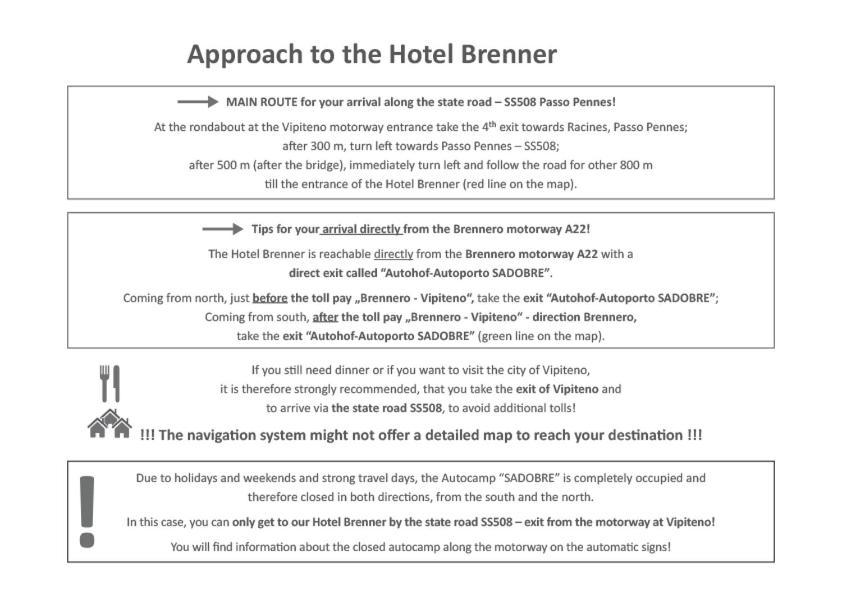Hotel Brenner - Stop & Go Віпітено Екстер'єр фото